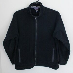 Patagonia Synchilla Jacket Mens XL Black Fleece Full Zip Pockets Hiking Outdoors